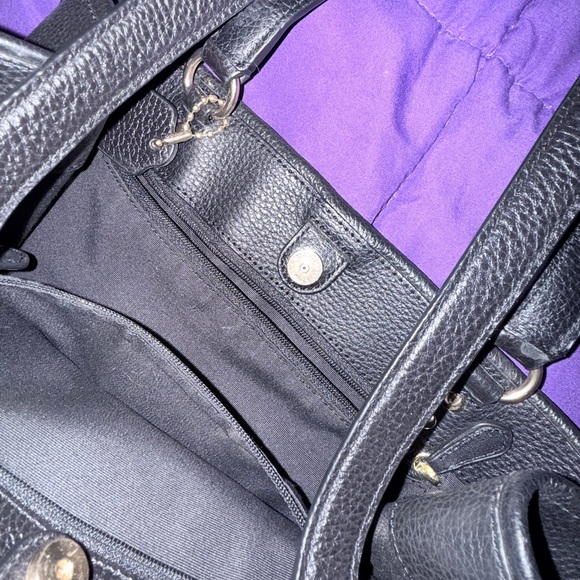 Coach Black Leather Tote Bag Dempsey c3078 - Picture 4 of 9